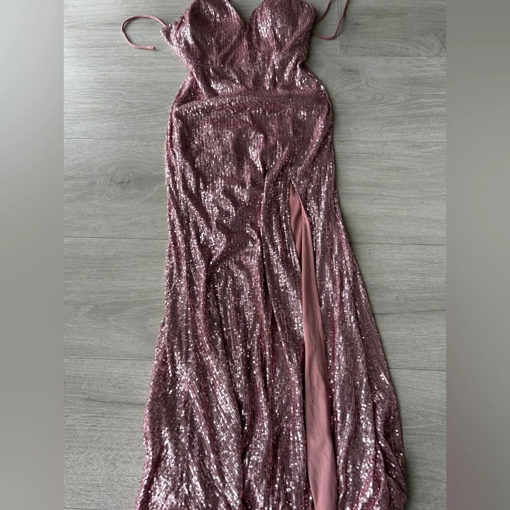 Boubou sequin pink maxi dress - Picture 8 of 10
